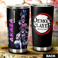 Akaza Tumbler Cup Custom Demon Slayer Anime - Gearcarcover - 3