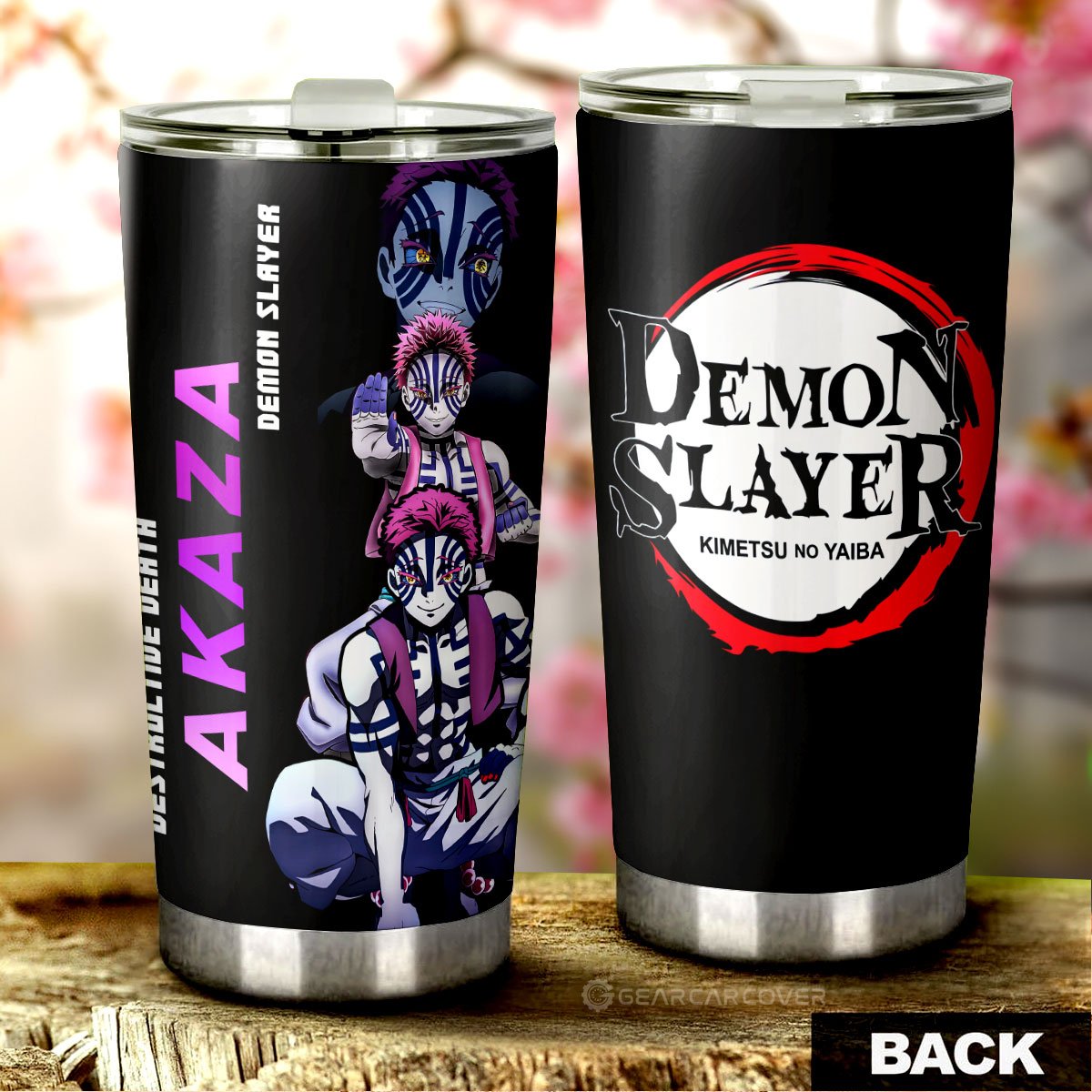 Akaza Tumbler Cup Custom Demon Slayer Anime - Gearcarcover - 3