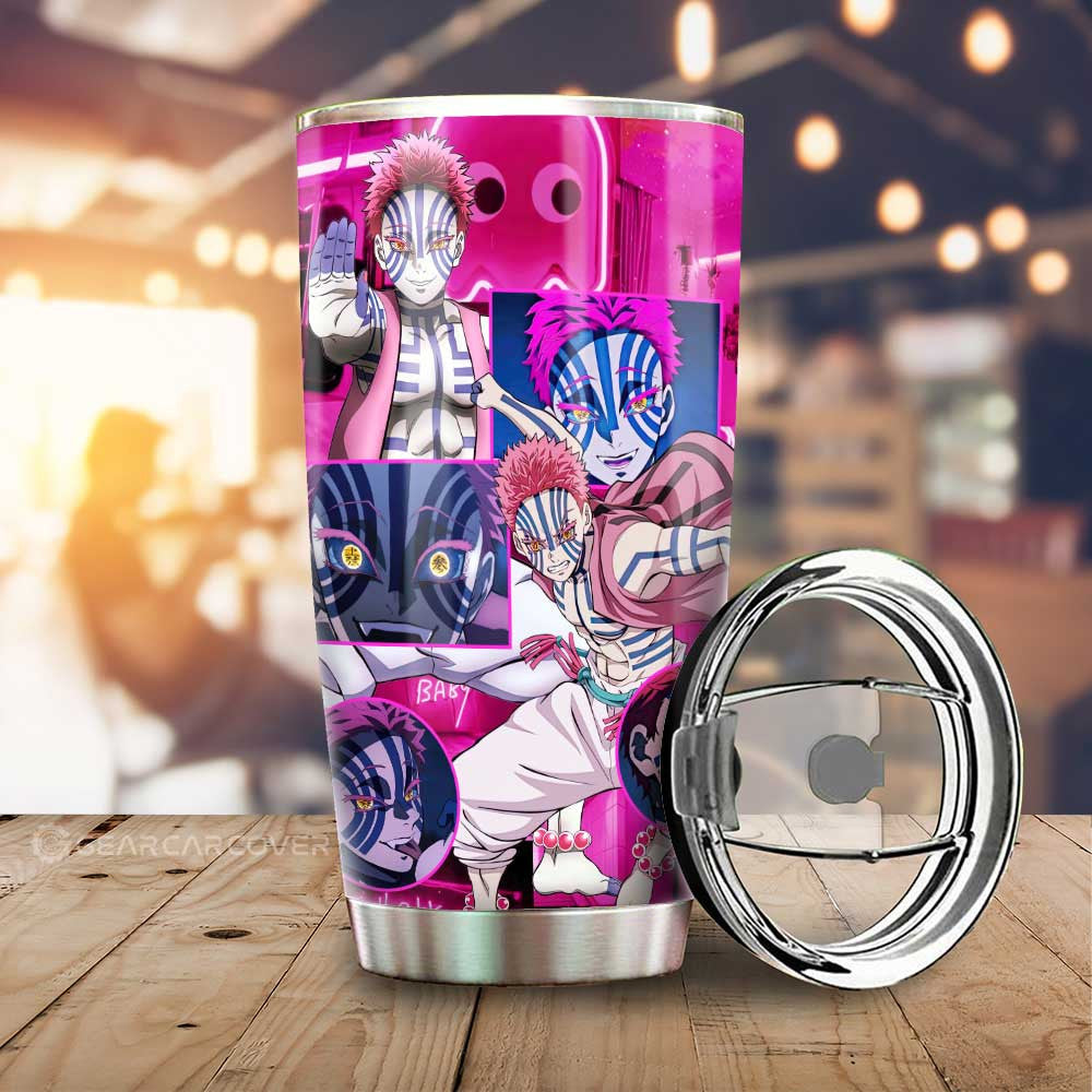 Akaza Tumbler Cup Custom Demon Slayer Anime - Gearcarcover - 1