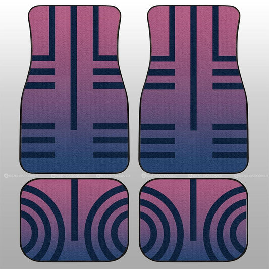 Akaza Uniform Car Floor Mats Custom Demon Slayer Anime Car Accessories - Gearcarcover - 2