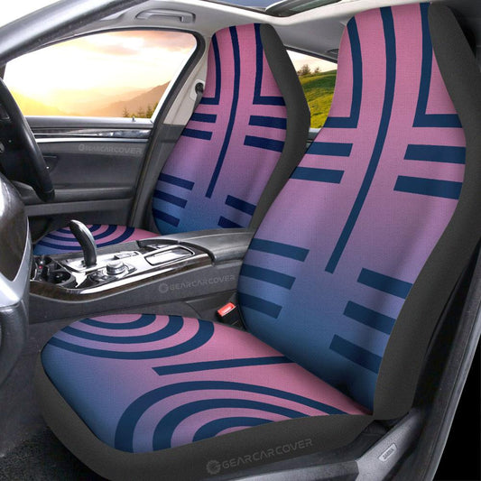 Akaza Uniform Car Seat Covers Custom Demon Slayer Anime Car Accessories - Gearcarcover - 2