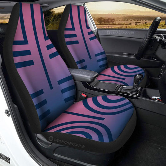 Akaza Uniform Car Seat Covers Custom Demon Slayer Anime Car Accessories - Gearcarcover - 1