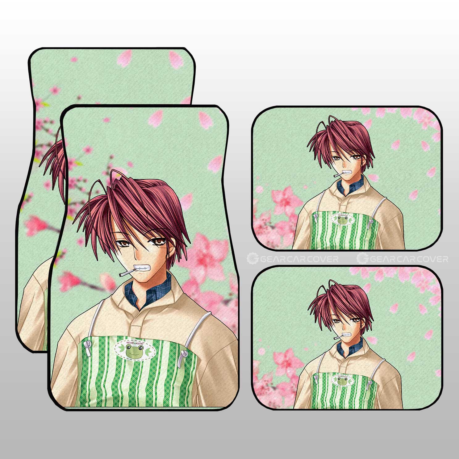 Akio Furukawa Car Floor Mats Custom Clannad Anime Car Accessories - Gearcarcover - 1