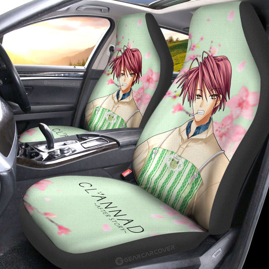 Akio Furukawa Car Seat Covers Custom Clannad Anime Car Accessories - Gearcarcover - 2