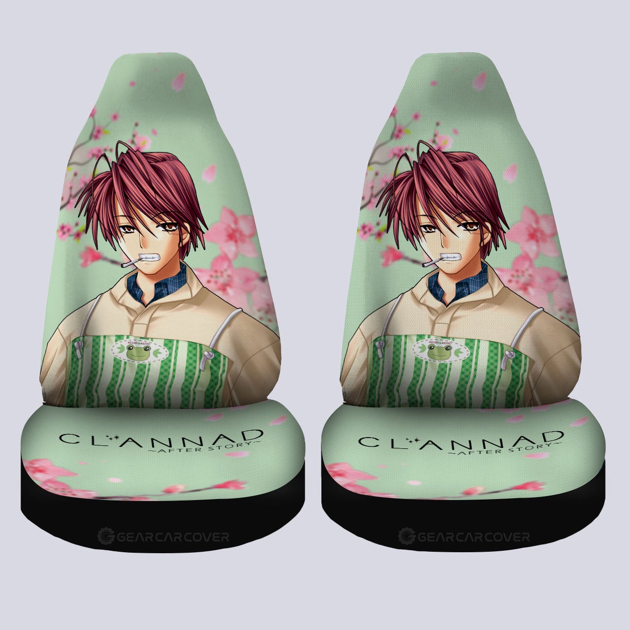 Akio Furukawa Car Seat Covers Custom Clannad Anime Car Accessories - Gearcarcover - 4