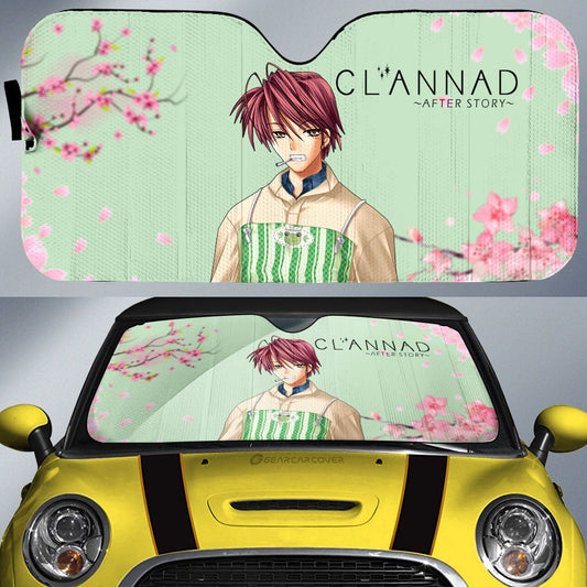 Akio Furukawa Car Sunshade Custom Clannad Anime Car Accessories - Gearcarcover - 1