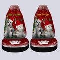 Alaskan Malamutes Car Seat Covers Custom Dog Car Accessories Christmas - Gearcarcover - 4