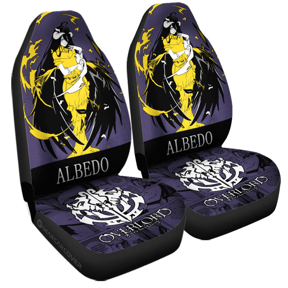 Albedo Car Seat Covers Custom Overlord Anime For Car - Gearcarcover - 3