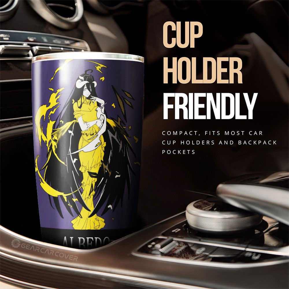 Albedo Tumbler Cup Custom Overlord Anime For Car - Gearcarcover - 3