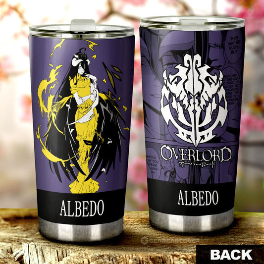Albedo Tumbler Cup Custom Overlord Anime For Car - Gearcarcover - 1