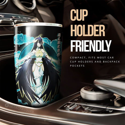 Albedo Tumbler Cup Overlord Anime Car Accessories - Gearcarcover - 2