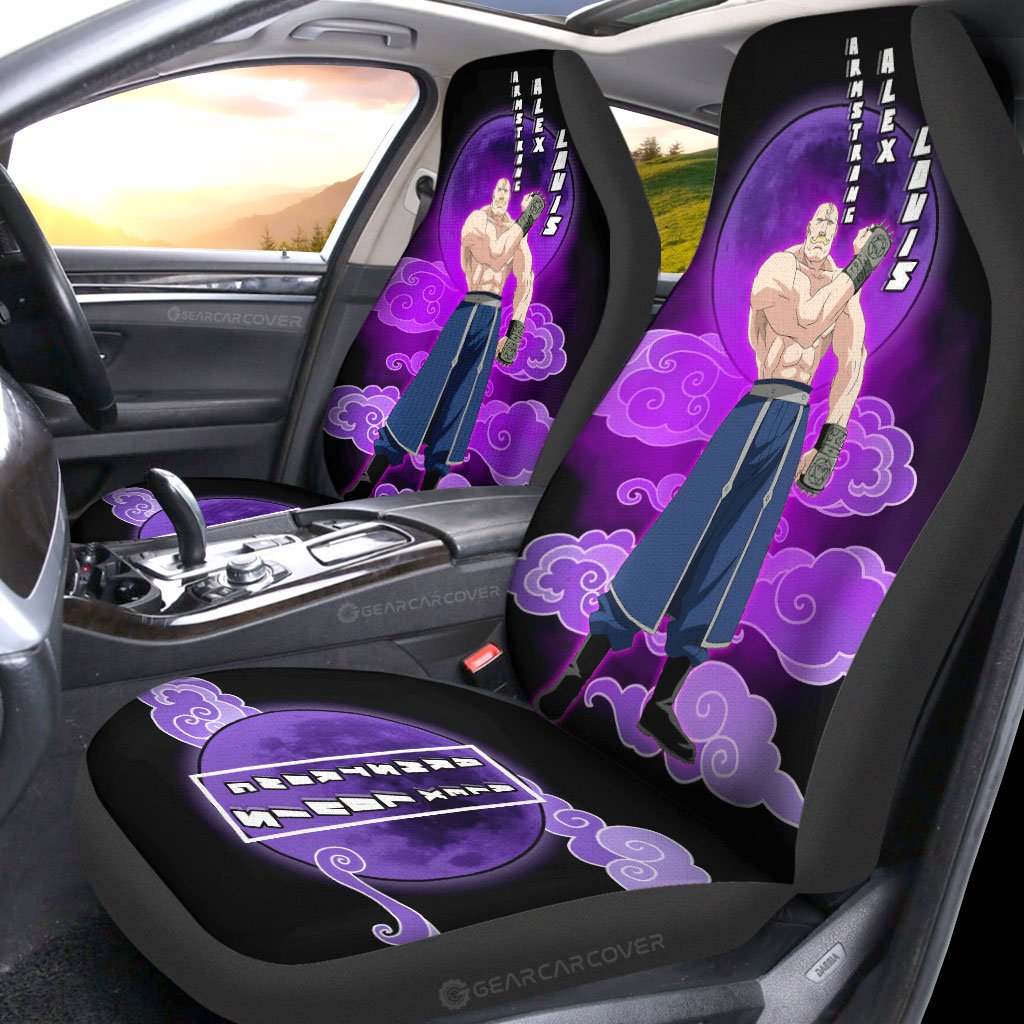 Alex Louis Armstrong Car Seat Covers Custom Fullmetal Alchemist Anime Car Interior Accessories - Gearcarcover - 2