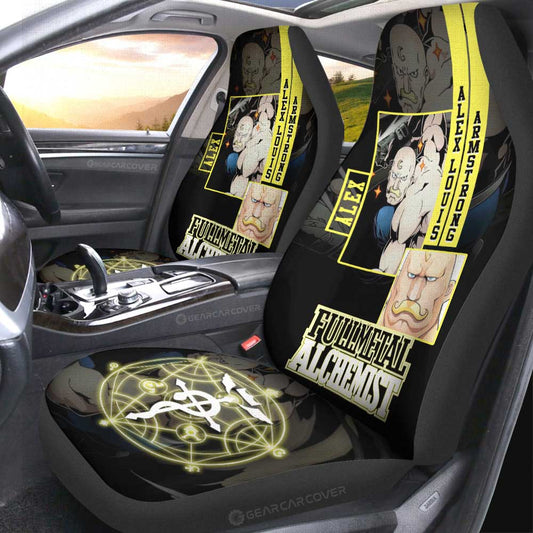 Alex Louis Armstrong Car Seat Covers Custom Fullmetal Alchemist Anime - Gearcarcover - 2
