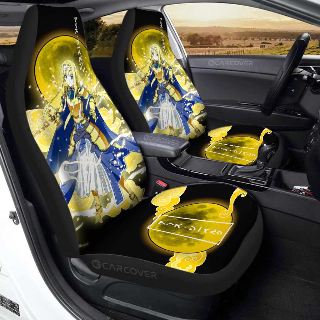 Alice Car Seat Covers Custom Sword Art Online Anime Car Accessories - Gearcarcover - 1