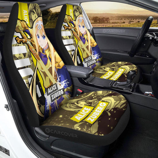 Alice Zuberg Car Seat Covers Custom Anime Sword Art Online Car Accessories - Gearcarcover - 1