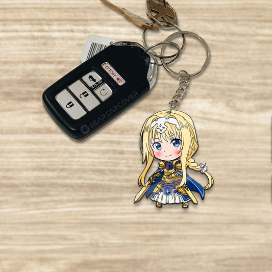 Alice Zuberg Keychain Custom Sword Art Online Anime Car Accessories - Gearcarcover - 1