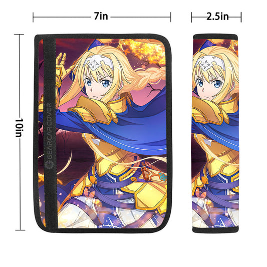 Alice Zuberg Seat Belt Covers Custom Sword Art Online Anime Car Accessories - Gearcarcover - 1