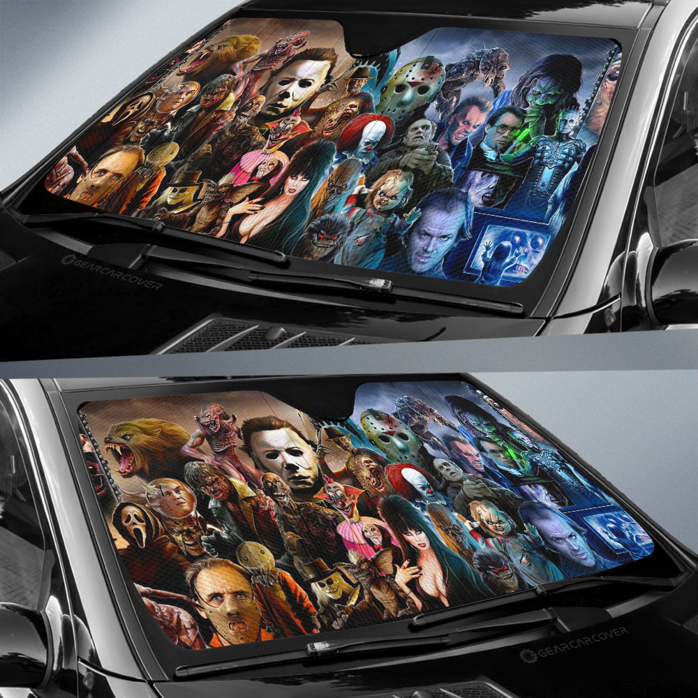 All Horror Characters Car Sunshade Custom Car Interior Accessories - Gearcarcover - 3