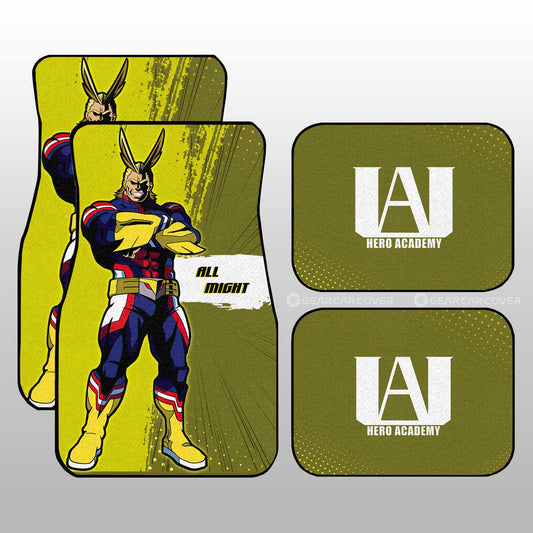 All Might Car Floor Mats Custom For My Hero Academia Anime Fans - Gearcarcover - 1
