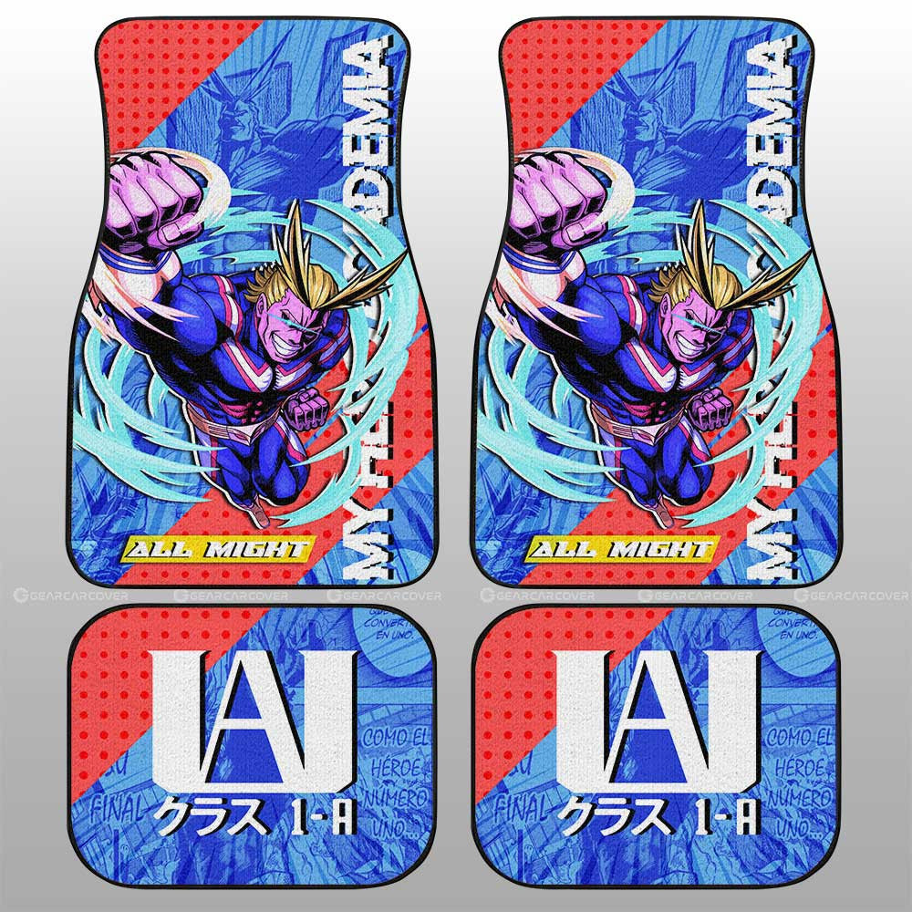 All Might Car Floor Mats Custom My Hero Academia Anime Car Accessories - Gearcarcover - 1