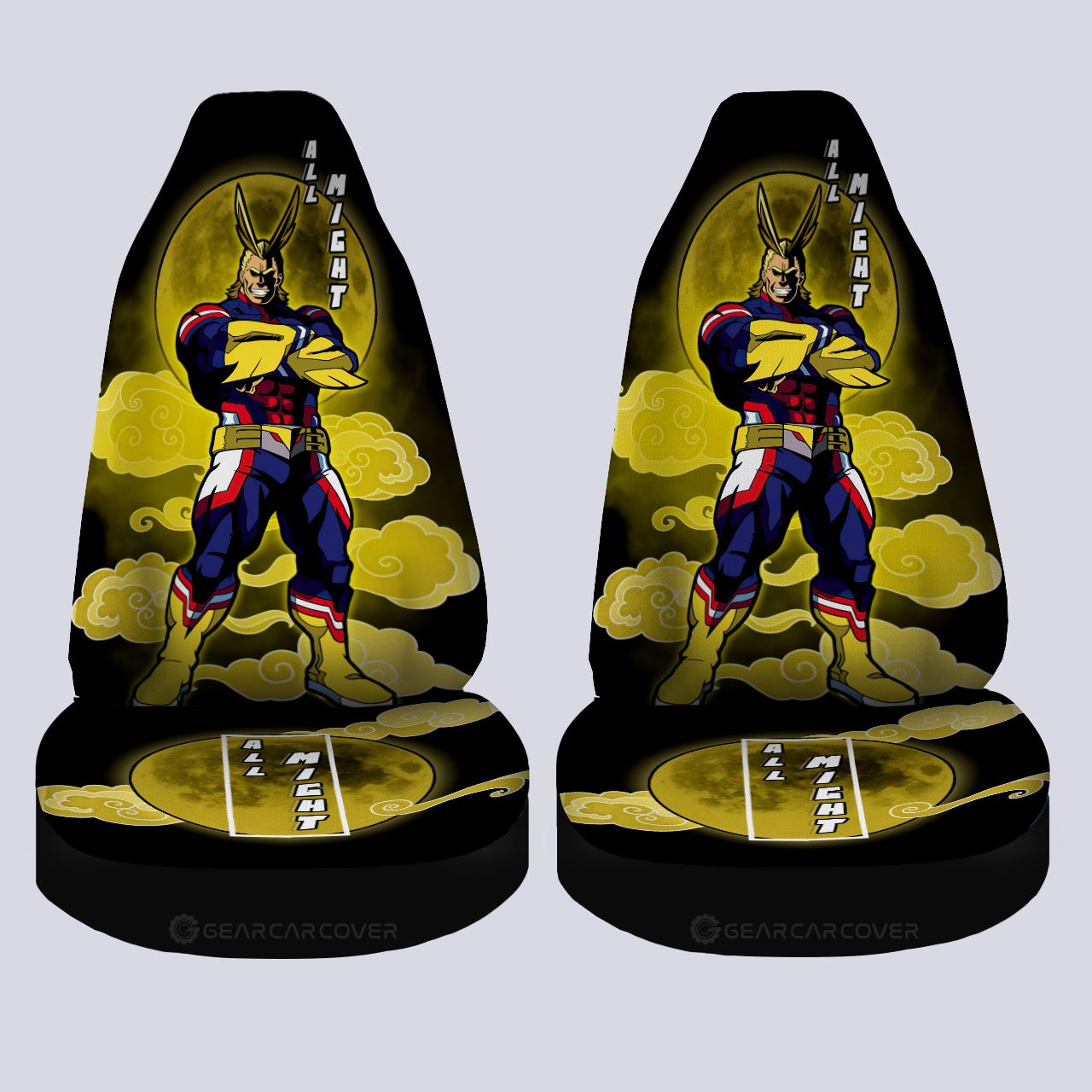 All Might Car Seat Covers Custom Anime My Hero Academia Car Interior Accessories - Gearcarcover - 4