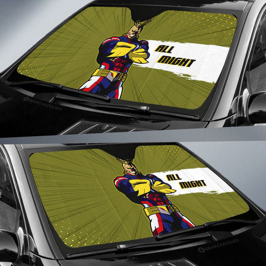 All Might Car Sunshade Custom For My Hero Academia Anime Fans - Gearcarcover - 2