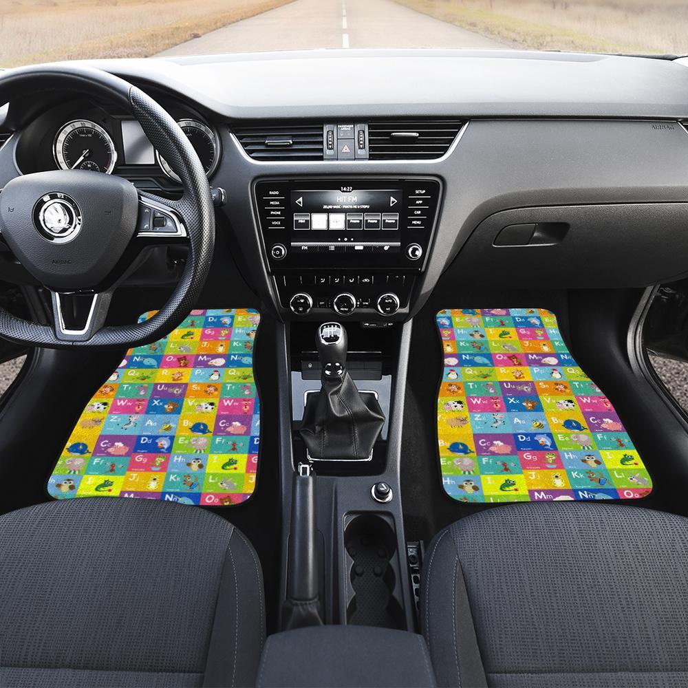Alphabet Car Floor Mats Custom Funny ABC Car Accessories - Gearcarcover - 2
