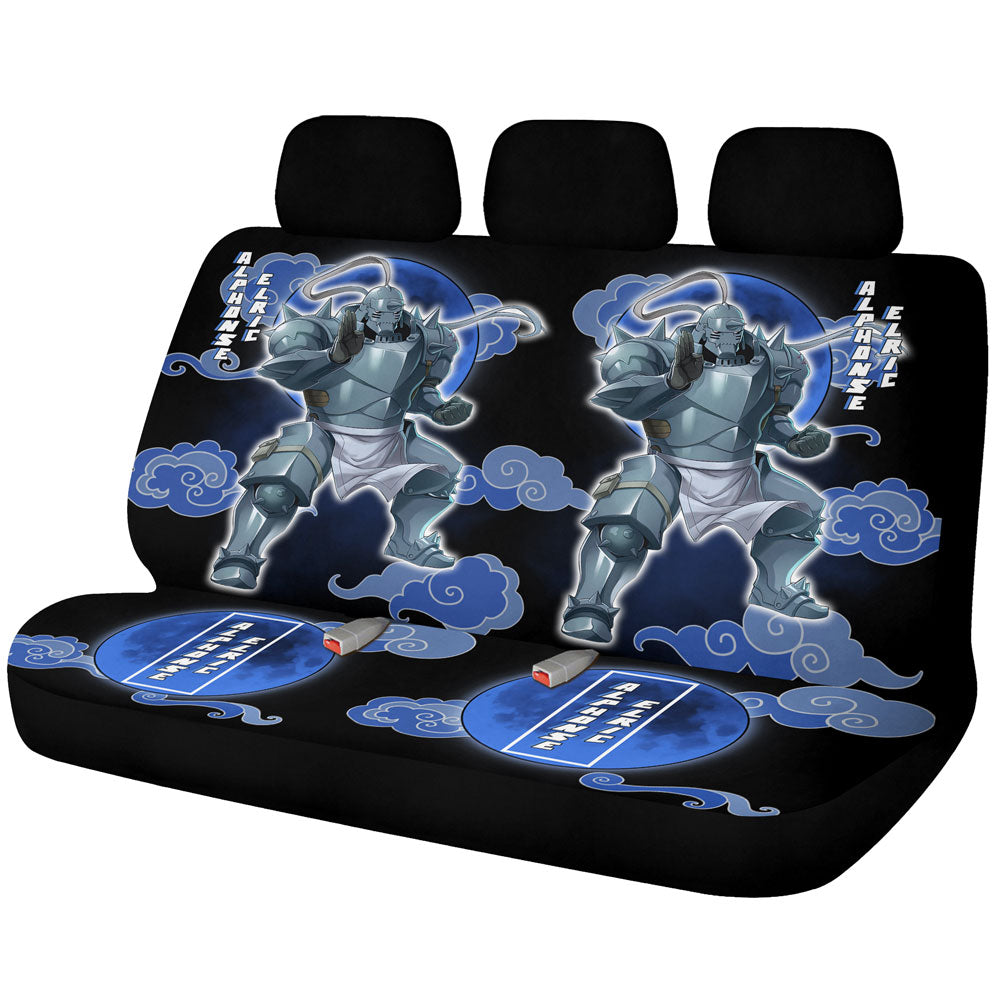 Alphonse Elric Car Back Seat Covers Custom Fullmetal Alchemist Anime Car Accessories - Gearcarcover - 1