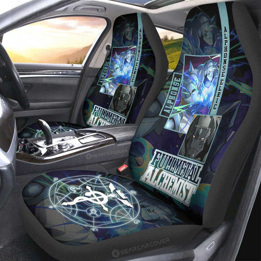 Alphonse Elric Car Seat Covers Custom Fullmetal Alchemist Anime - Gearcarcover - 2
