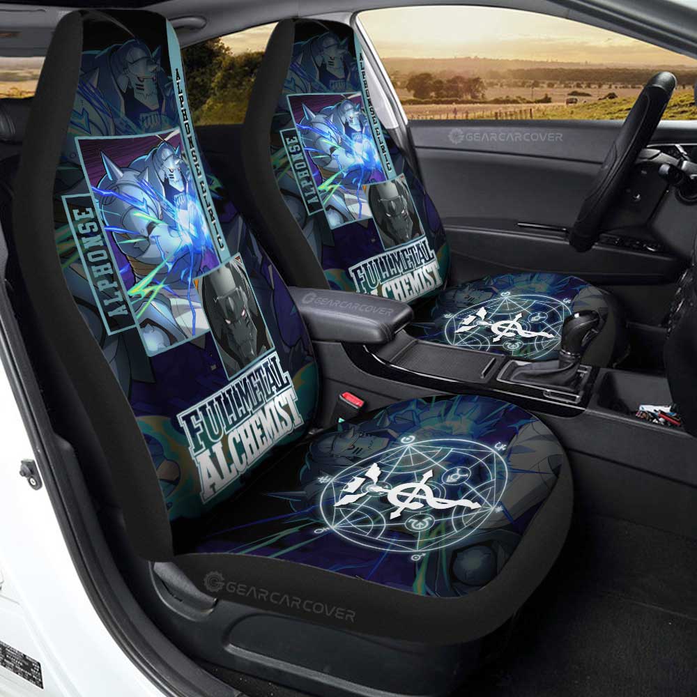 Alphonse Elric Car Seat Covers Custom Fullmetal Alchemist Anime - Gearcarcover - 1