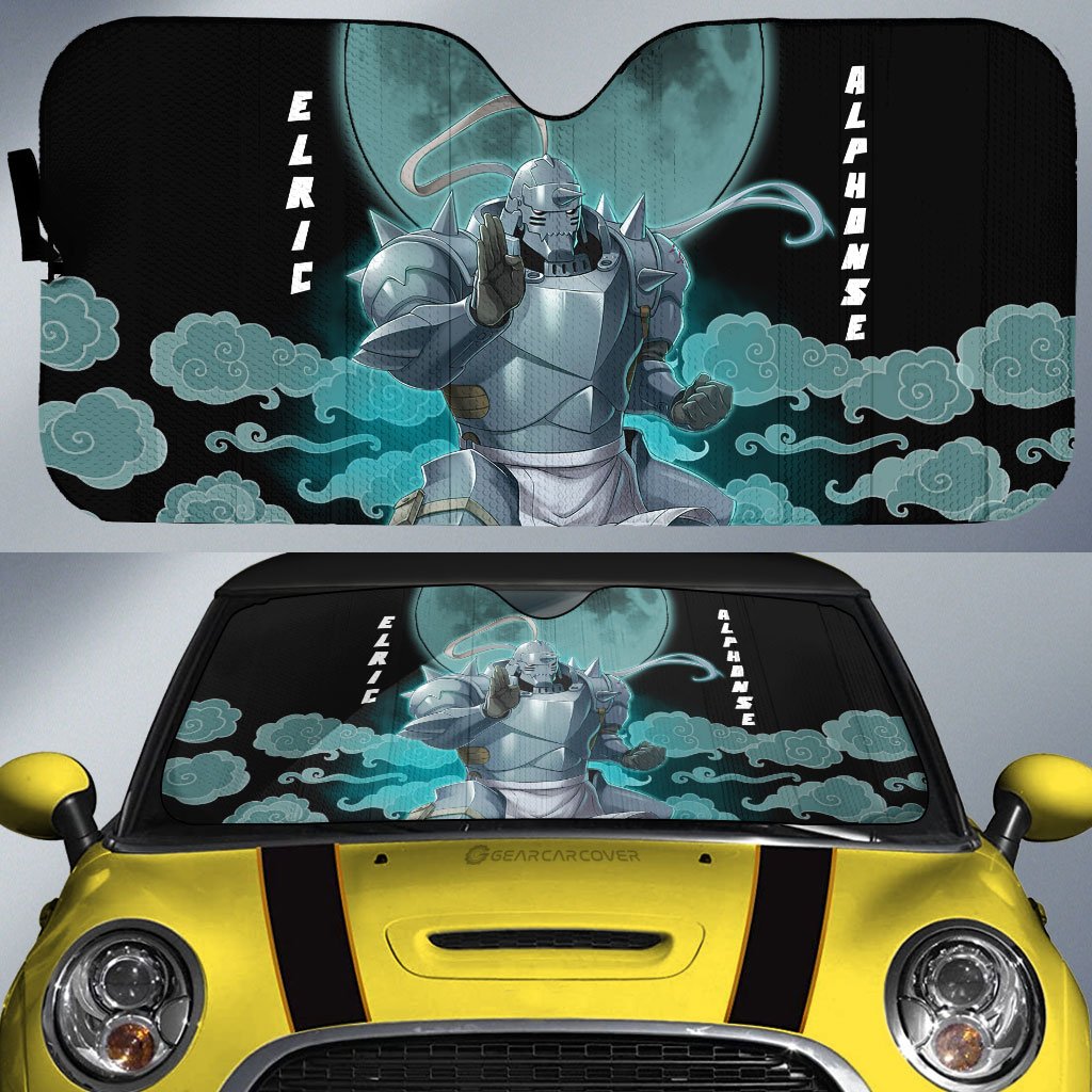 Alphonse Elric Car Sunshade Custom Fullmetal Alchemist Anime Car Accessories - Gearcarcover - 1