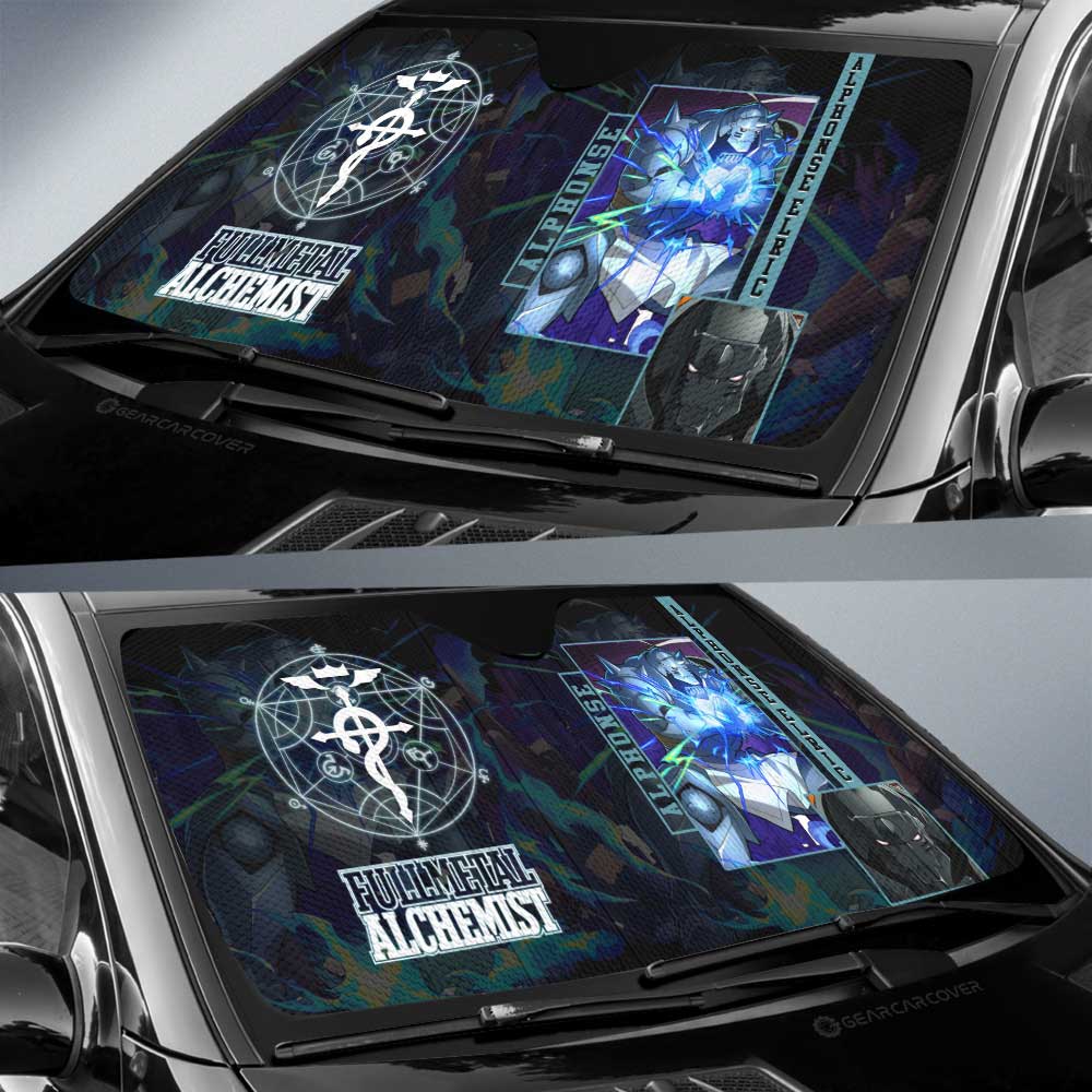 Alphonse Elric Car Sunshade Custom Fullmetal Alchemist Anime - Gearcarcover - 2