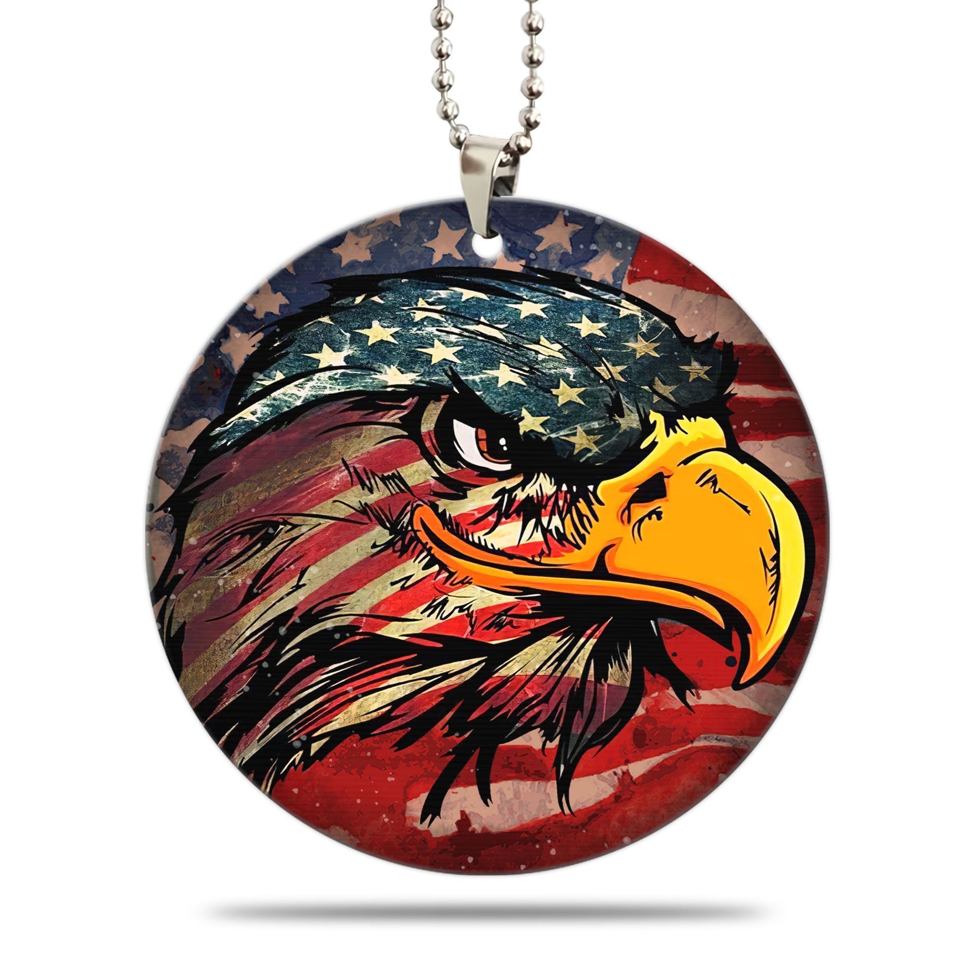 American Eagle Ornament Custom US Flag Car Interior Accessories - Gearcarcover - 1