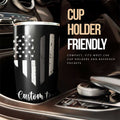 American Flag Heart Tumbler Cup Custom Personalized Name Car Interior Accessories - Gearcarcover - 2