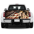 American Flag Horse Truck Tailgate Decal Custom Car Accessories - Gearcarcover - 4
