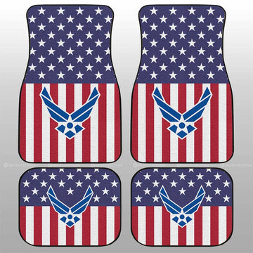 American Flag Military Air Force Car Floor Mats Custom Car Accessories - Gearcarcover - 1