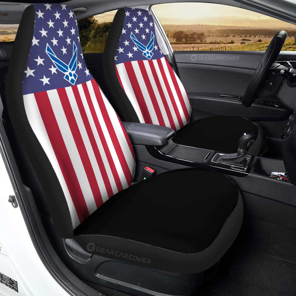 American Flag Military Air Force Car Seat Covers Custom Car Accessories - Gearcarcover - 3