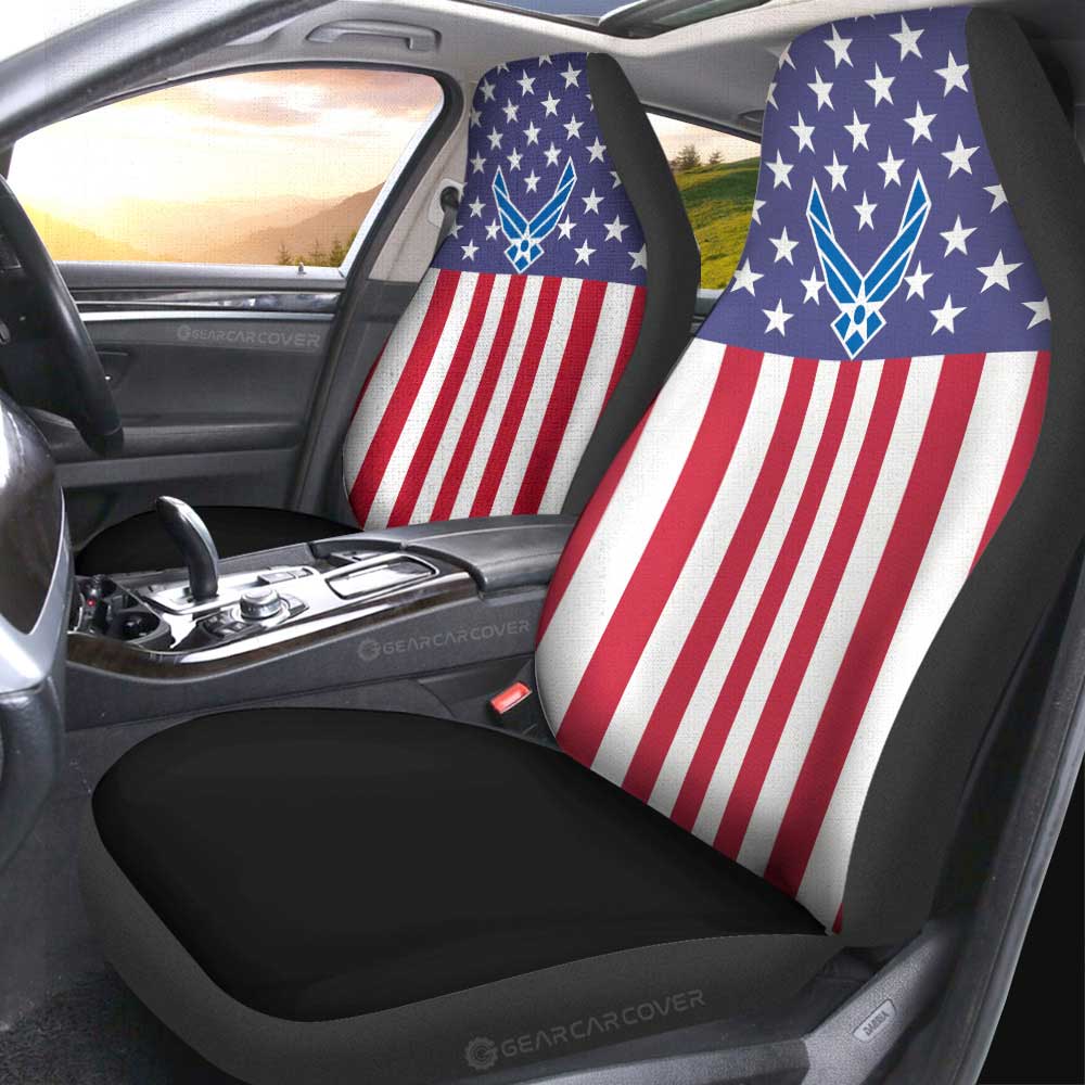 American Flag Military Air Force Car Seat Covers Custom Car Accessories - Gearcarcover - 4
