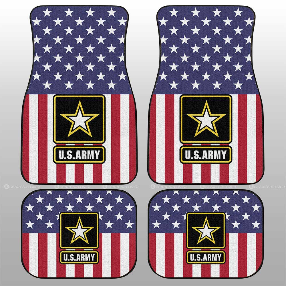 American Flag Military Army Car Floor Mats Custom Car Accessories - Gearcarcover - 1