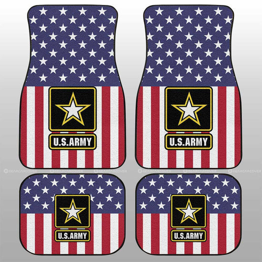 American Flag Military Army Car Floor Mats Custom Car Accessories - Gearcarcover - 1