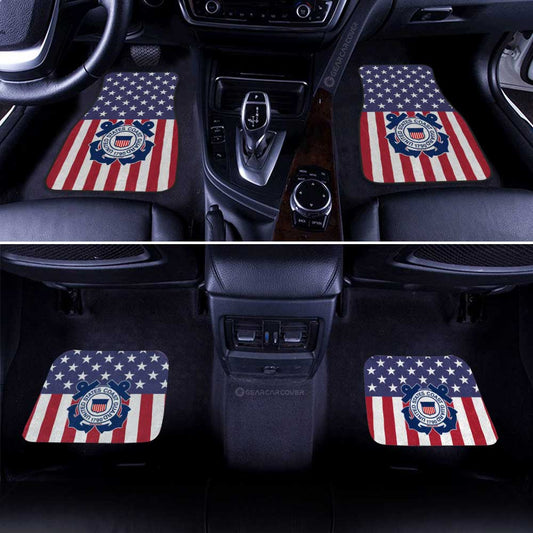 American Flag Military Coast Guard Car Floor Mats Custom Car Accessories - Gearcarcover - 2