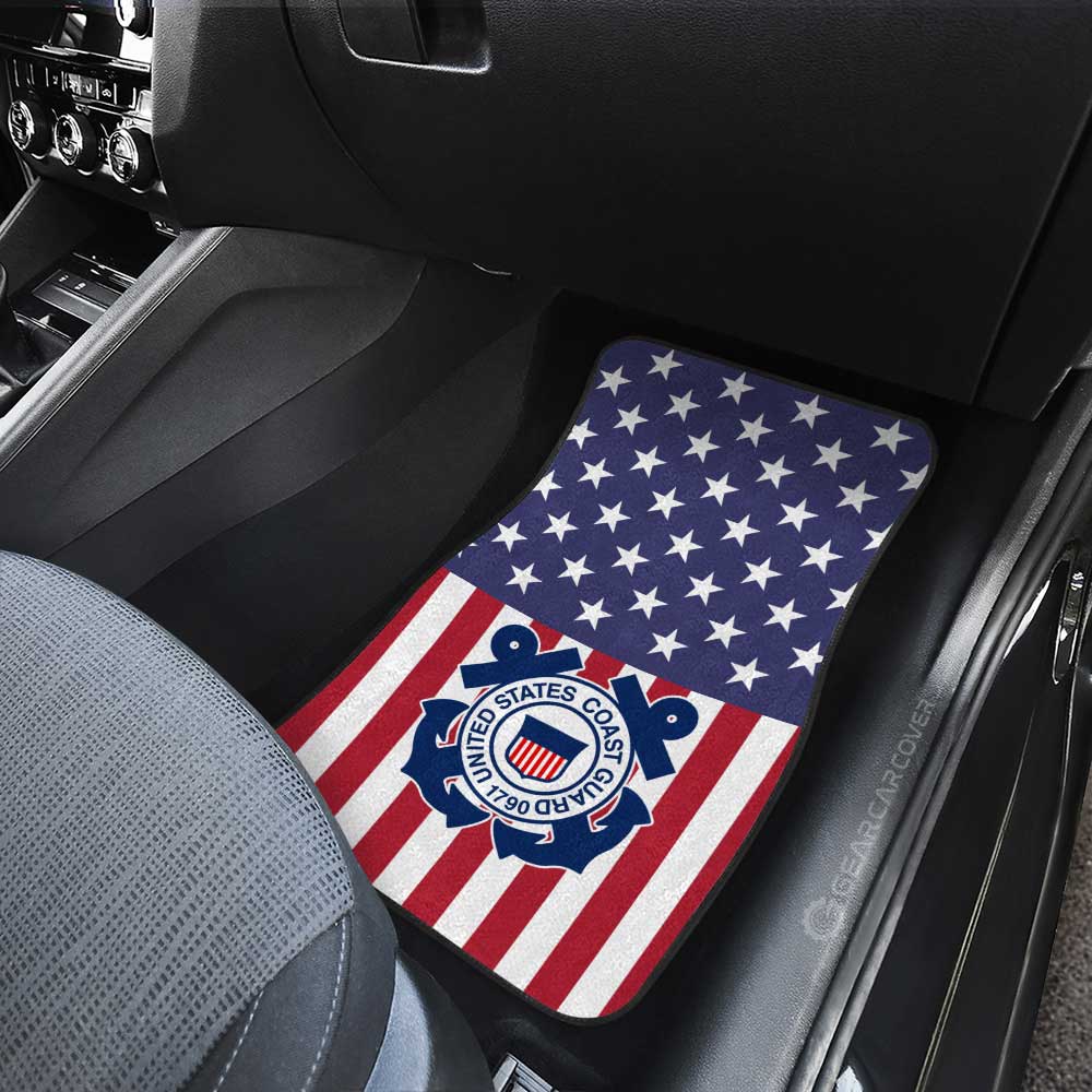 American Flag Military Coast Guard Car Floor Mats Custom Car Accessories - Gearcarcover - 4