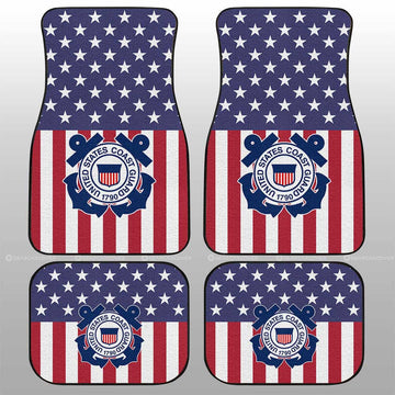 American Flag Military Coast Guard Car Floor Mats Custom Car Accessories - Gearcarcover - 1