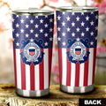 American Flag Military Coast Guard Tumbler Cup Custom Car Interior Accessories - Gearcarcover - 3