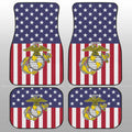 American Flag Military Marine Corps Car Floor Mats Custom Car Accessories - Gearcarcover - 1