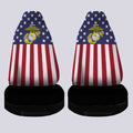 American Flag Military Marine Corps Car Seat Covers Custom Car Accessories - Gearcarcover - 4