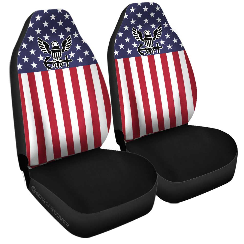 American Flag Military Navy Car Seat Covers Custom Car Accessories - Gearcarcover - 1