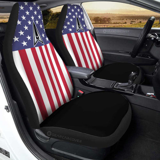 American Flag Military Space Car Seat Covers Custom Car Accessories - Gearcarcover - 2