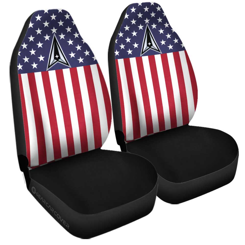 American Flag Military Space Car Seat Covers Custom Car Accessories - Gearcarcover - 1