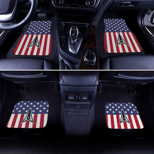 American Flag Military Space Force Car Floor Mats Custom Car Accessories - Gearcarcover - 2